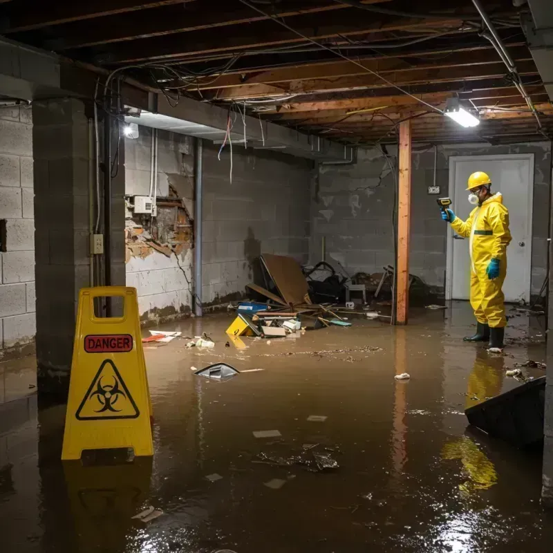 Flooded Basement Electrical Hazard in Ironton, MO Property